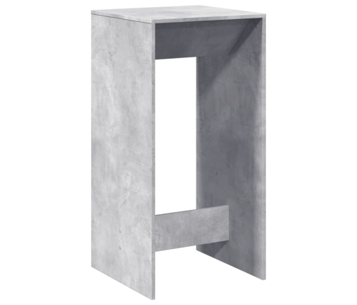 Mesa alta de bar madera ingeniería gris hormigón 51x50x103,5 cm