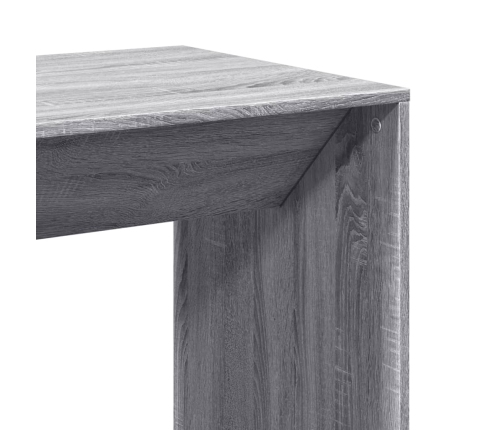 Mesa alta de bar madera ingeniería gris Sonoma 51x50x103,5 cm