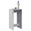 Mesa alta de bar madera ingeniería gris Sonoma 51x50x103,5 cm