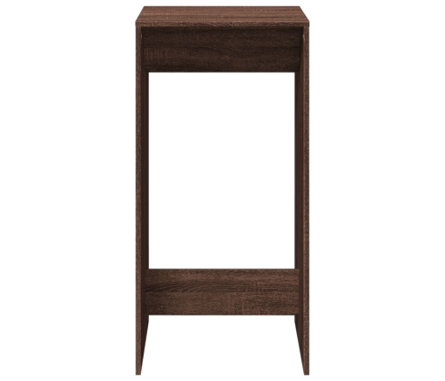 Mesa alta de bar madera ingeniería marrón roble 51x50x103,5 cm