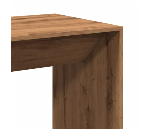 Mesa alta de bar madera ingeniería roble artisian 51x50x103,5cm