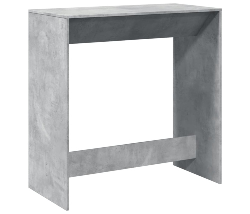 Mesa alta de bar madera ingeniería gris hormigón 102x50x103,5cm