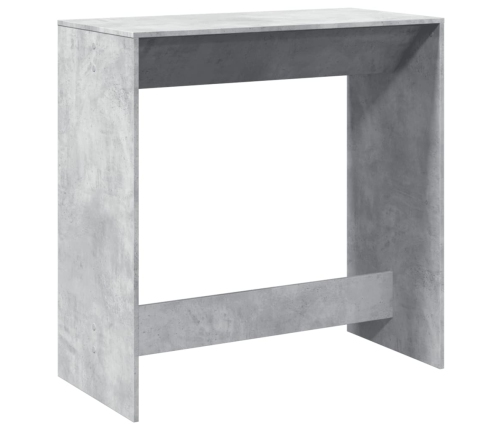 Mesa alta de bar madera ingeniería gris hormigón 102x50x103,5cm