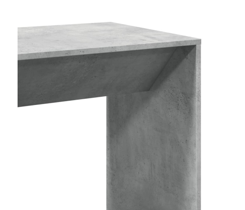 Mesa alta de bar madera ingeniería gris hormigón 102x50x103,5cm