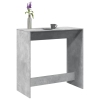 Mesa alta de bar madera ingeniería gris hormigón 102x50x103,5cm