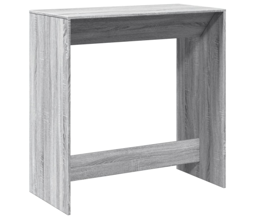 Mesa alta de bar madera ingeniería gris Sonoma 102x50x103,5 cm