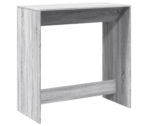 Mesa alta de bar madera ingeniería gris Sonoma 102x50x103,5 cm