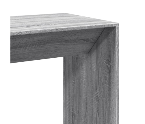 Mesa alta de bar madera ingeniería gris Sonoma 102x50x103,5 cm