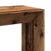 Mesa alta de bar madera ingeniería envejecida 102x50x103,5 cm