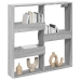 Armario de pared madera de ingeniería gris Sonoma 80x15x80 cm