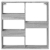 Armario de pared madera de ingeniería gris Sonoma 80x15x80 cm