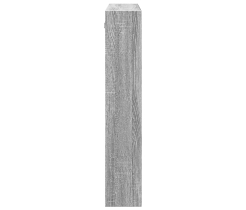 Armario de pared madera de ingeniería gris Sonoma 80x15x80 cm