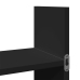 Armario de pared madera de ingeniería negro 100x18x40 cm