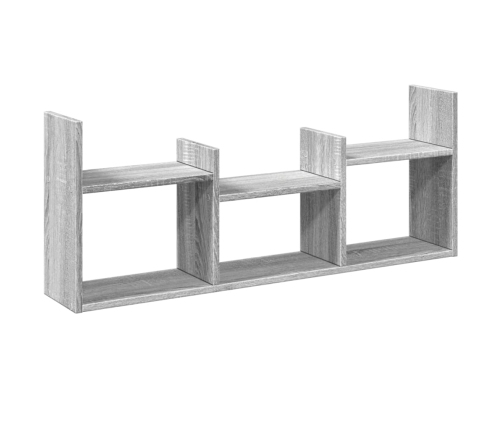 Armario de pared madera de ingeniería gris Sonoma 100x18x40 cm