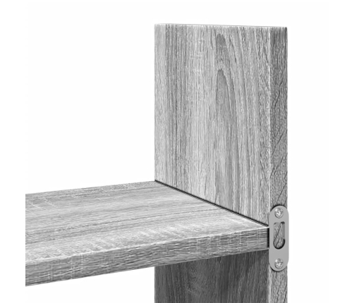 Armario de pared madera de ingeniería gris Sonoma 100x18x40 cm