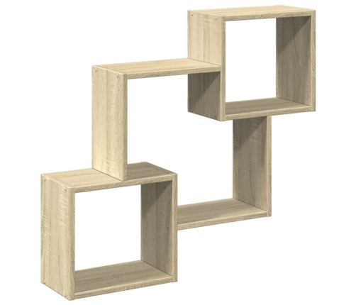 Armario de pared madera de ingeniería roble sonoma 78x18x71 cm