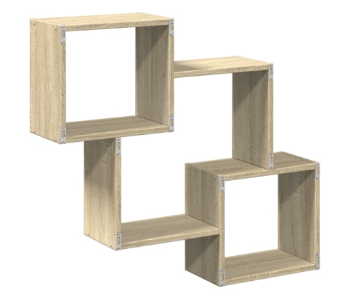 Armario de pared madera de ingeniería roble sonoma 78x18x71 cm