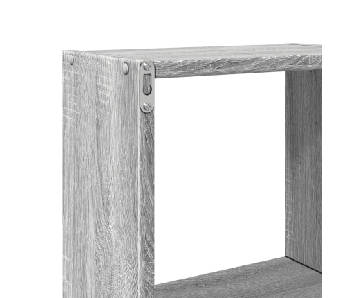 Armario de pared madera de ingeniería gris Sonoma 78x18x71 cm