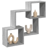 Armario de pared madera de ingeniería gris Sonoma 78x18x71 cm