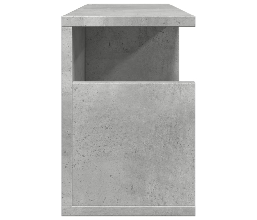 Mueble de pared madera de ingeniería gris hormigón 60x20x30 cm