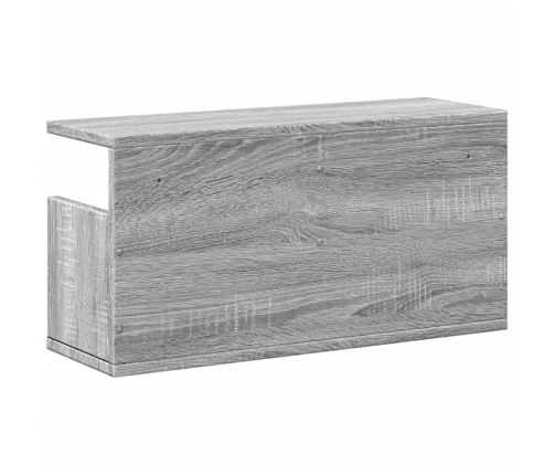 Mueble de pared madera de ingeniería gris Sonoma 60x20x30 cm