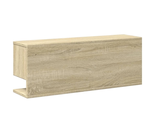 Armario de pared madera de ingeniería roble Sonoma 80x20x30 cm