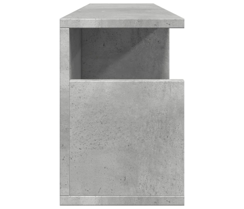 Armario de pared madera de ingeniería gris hormigón 80x20x30 cm