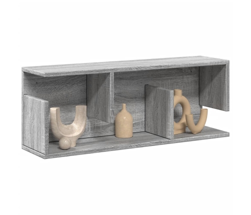 Armario de pared madera de ingeniería gris Sonoma 80x20x30 cm