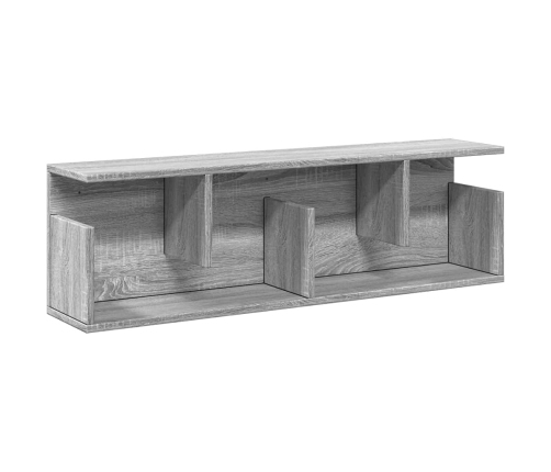 Armario de pared madera de ingeniería gris Sonoma 100x20x30 cm