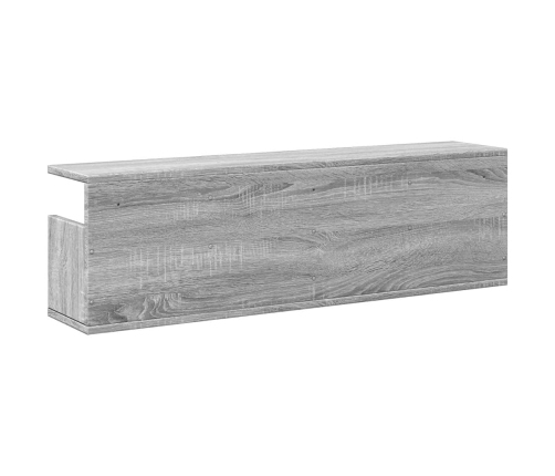 Armario de pared madera de ingeniería gris Sonoma 100x20x30 cm