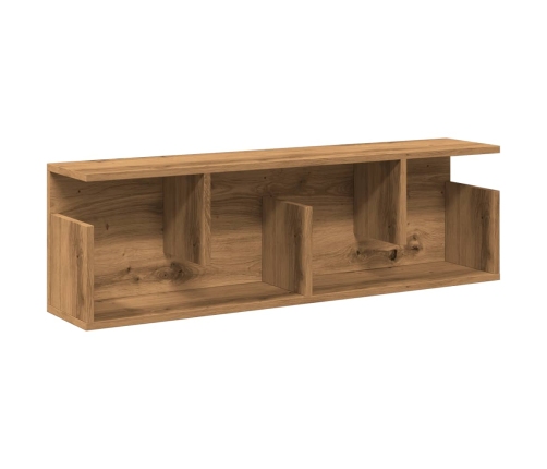 Mueble de pared madera ingeniería roble artisian 100x20x30 cm