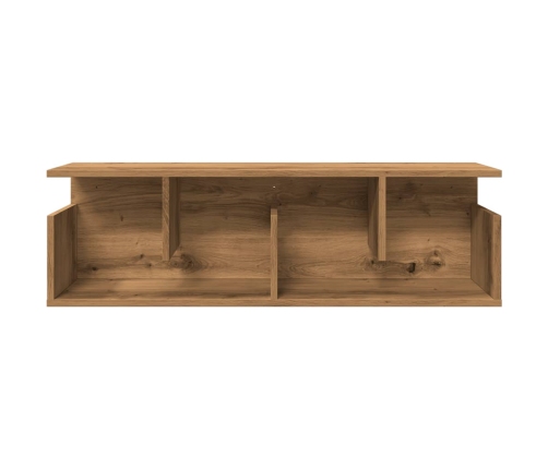 Mueble de pared madera ingeniería roble artisian 100x20x30 cm