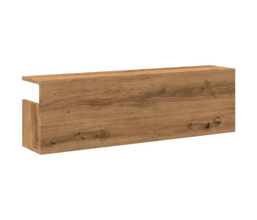 Mueble de pared madera ingeniería roble artisian 100x20x30 cm