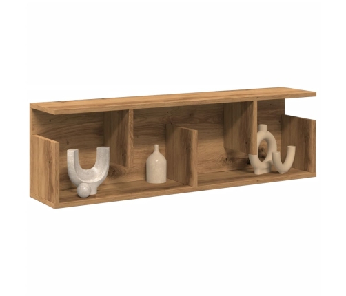 Mueble de pared madera ingeniería roble artisian 100x20x30 cm