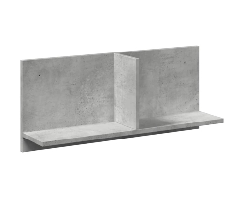 Armario de pared madera ingeniería gris hormigón 70x16,5x30 cm