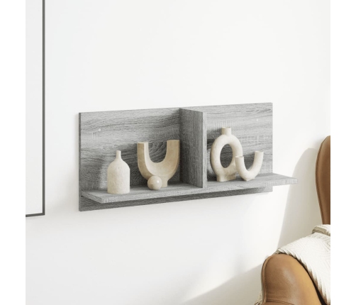 Armario de pared madera de ingeniería gris Sonoma 70x16,5x30 cm