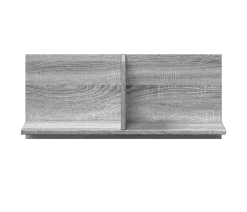 Armario de pared madera de ingeniería gris Sonoma 70x16,5x30 cm