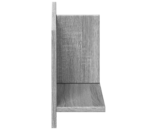 Armario de pared madera de ingeniería gris Sonoma 70x16,5x30 cm