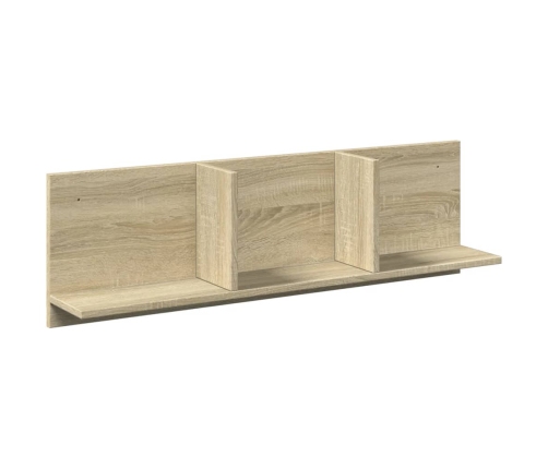 Mueble de pared madera ingeniería roble sonoma 100x16,5x30 cm