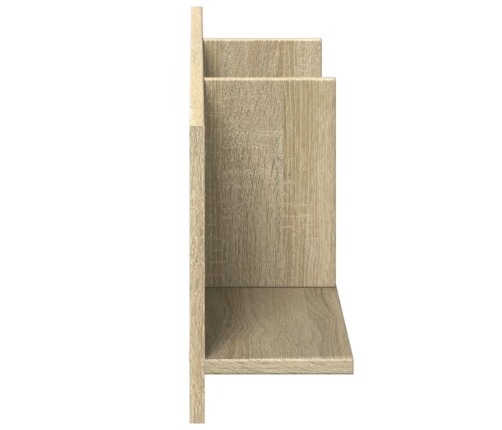 Mueble de pared madera ingeniería roble sonoma 100x16,5x30 cm