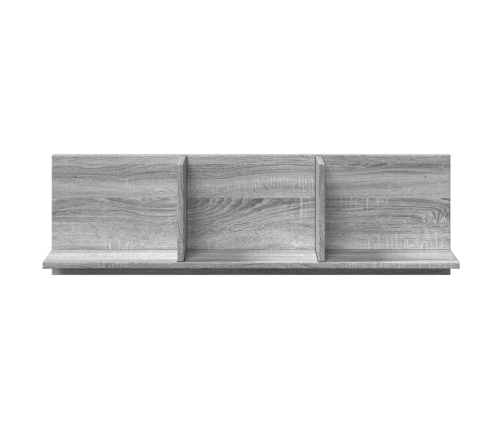 Mueble de pared madera ingeniería gris Sonoma 100x16,5x30 cm