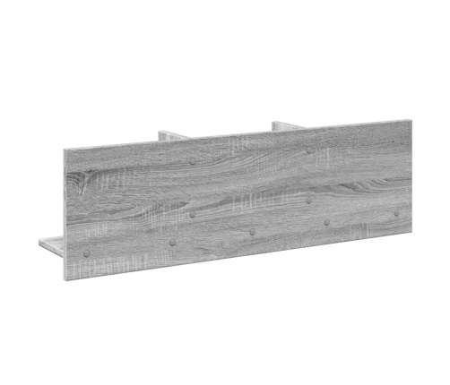 Mueble de pared madera ingeniería gris Sonoma 100x16,5x30 cm