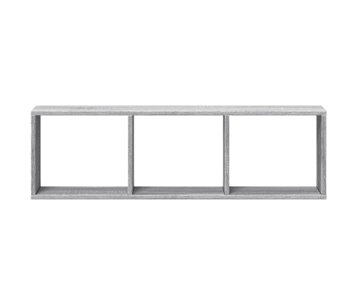 Armario de pared madera de ingeniería gris Sonoma 100x16x30 cm