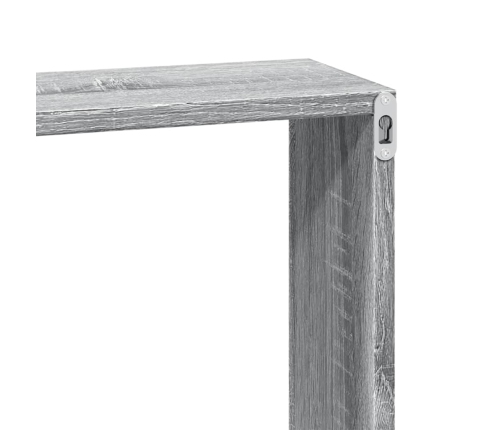 Armario de pared madera de ingeniería gris Sonoma 100x16x30 cm