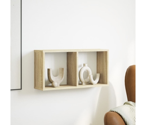 Armario de pared madera de ingeniería roble sonoma 60x16x30 cm