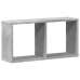 Armario de pared madera ingeniería gris hormigón 60x16x30 cm