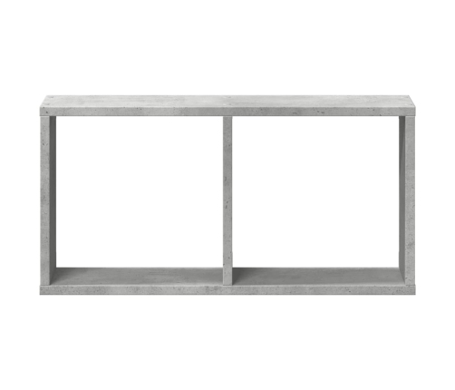 Armario de pared madera ingeniería gris hormigón 60x16x30 cm