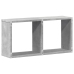 Armario de pared madera ingeniería gris hormigón 60x16x30 cm