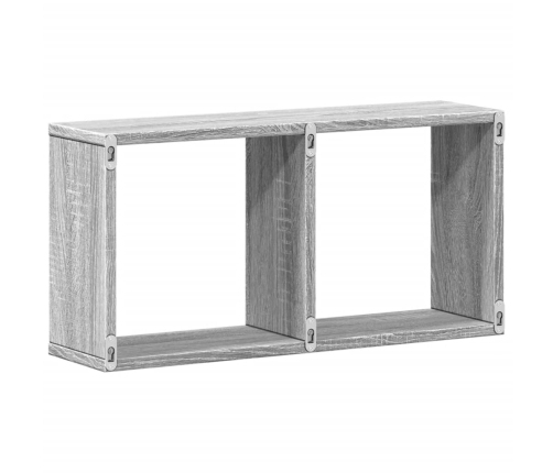 Armario de pared madera de ingeniería gris Sonoma 60x16x30 cm