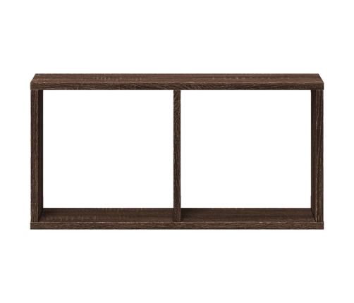 Mueble de pared madera de ingeniería marrón roble 60x16x30 cm